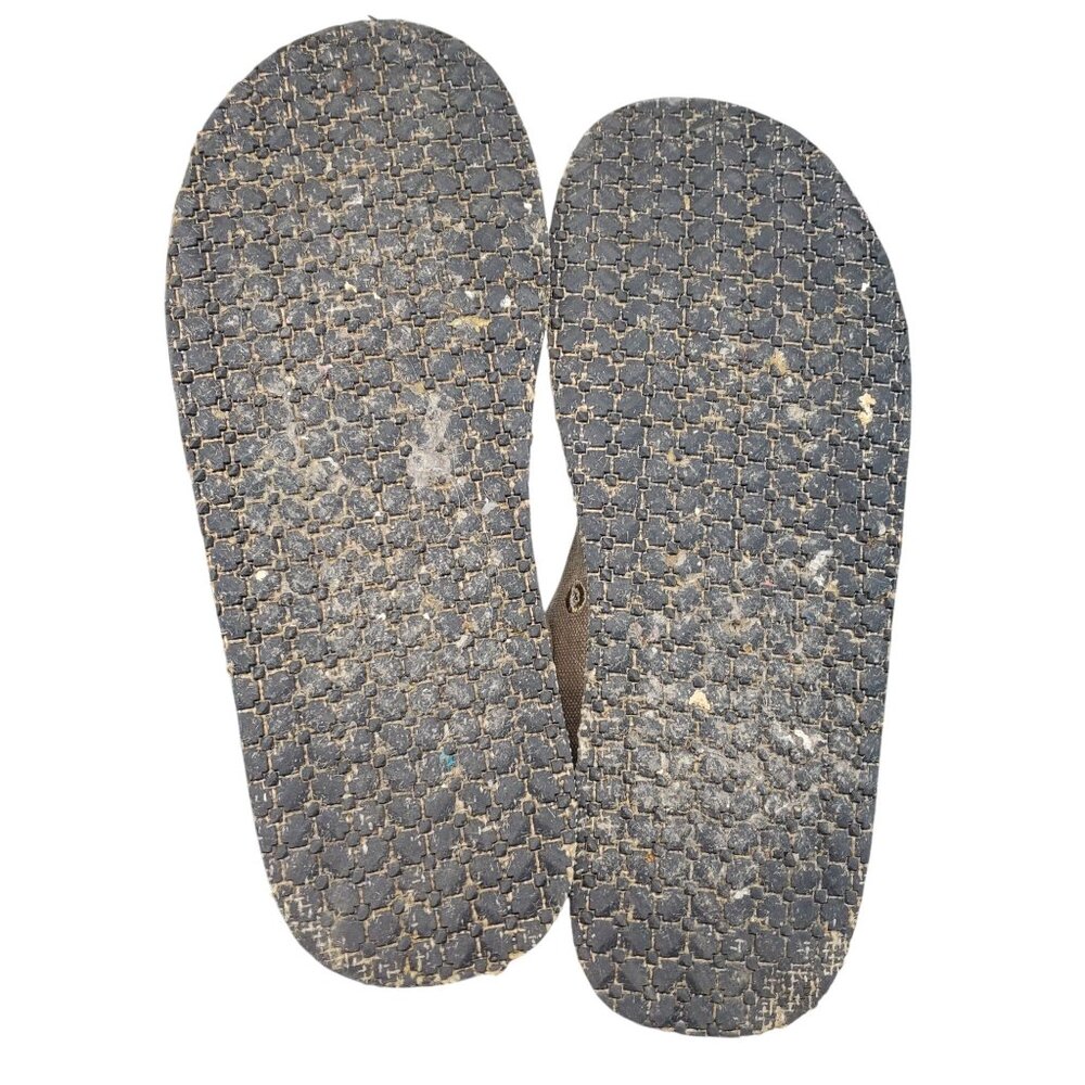 Blue Fin Shoes Mens Size 9 Baja Tan Fabric Loafers - Picture 9 of 10